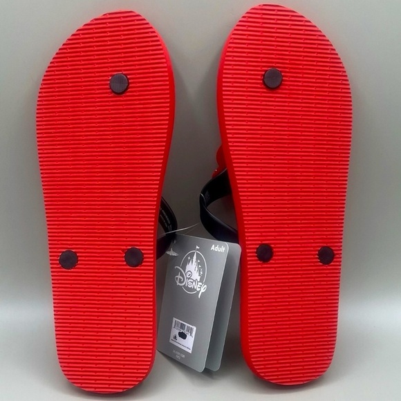 Disney Parks MINNIE MOUSE Flip Flops in Polkadots Women’s Adult Size 9/10 NEW - Picture 5 of 6